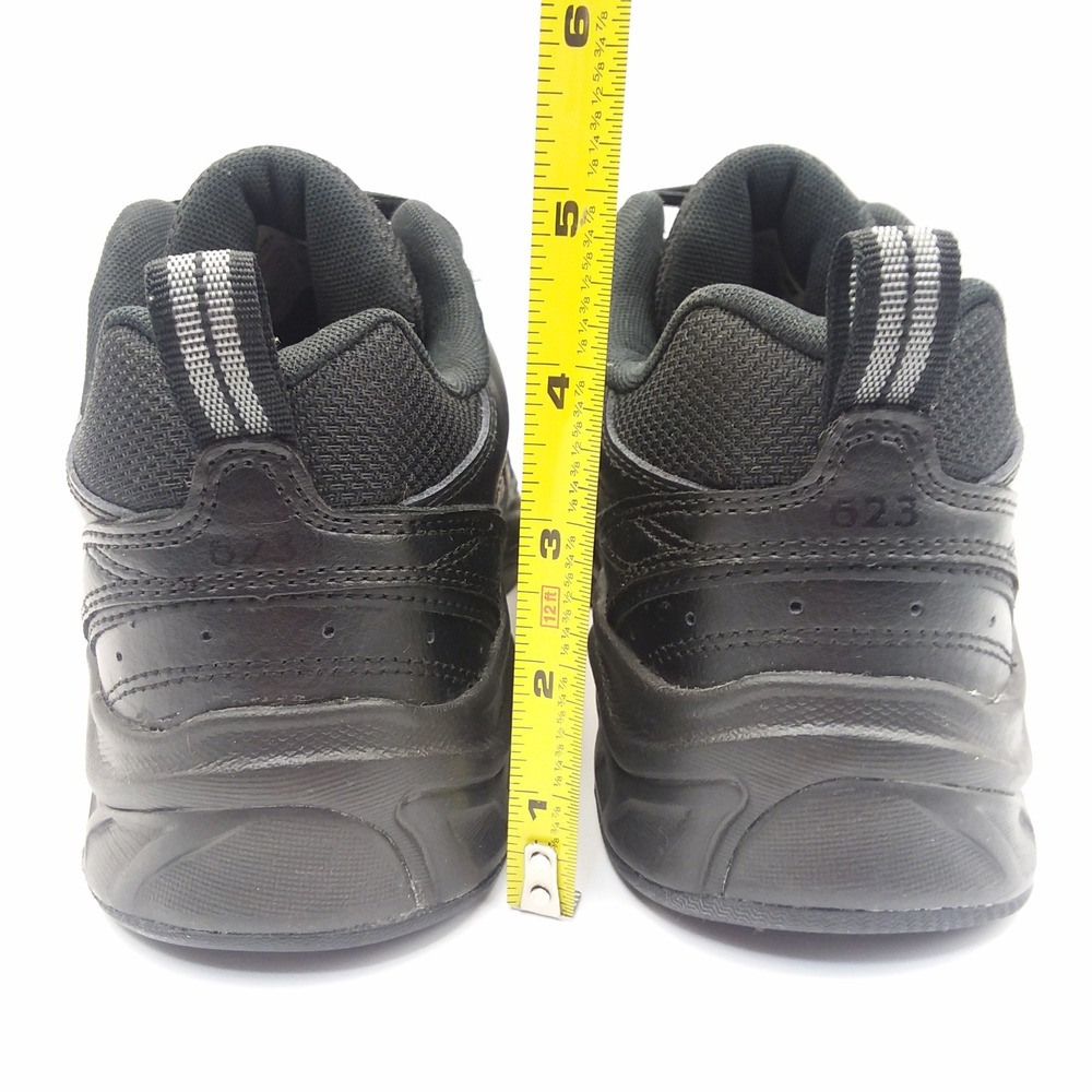 New Balance MX623AB2 Men's 9 Leather Triple Black Comfort Walking Shoes Sneakers - Picture 10 of 14